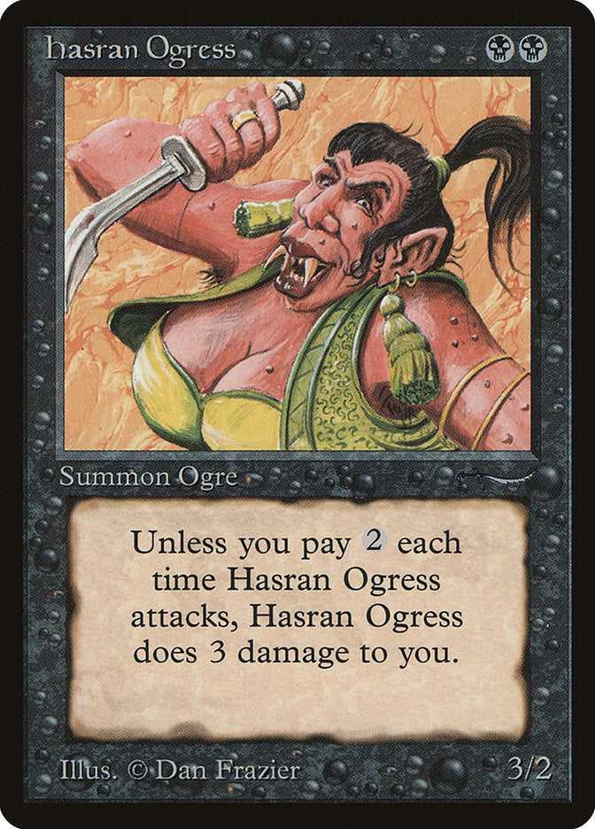 Hasran Ogress (Light Mana Cost) [Arabian Nights] | Good Games Cannington