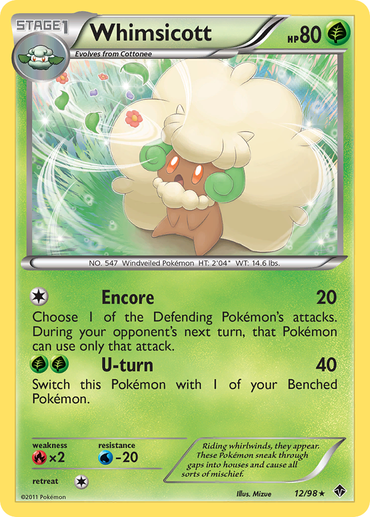 Whimsicott (12/98) [Black & White: Emerging Powers] | Good Games Cannington