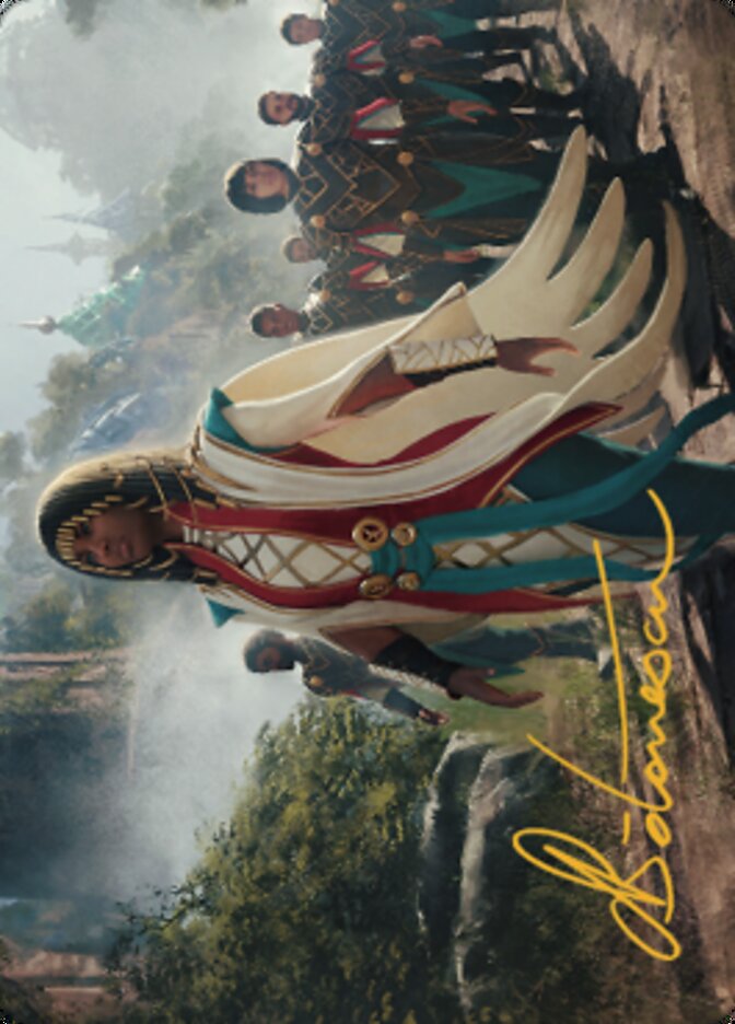 Queen Kayla bin-Kroog Art Card (Gold-Stamped Signature) [The Brothers' War Art Series] | Good Games Cannington