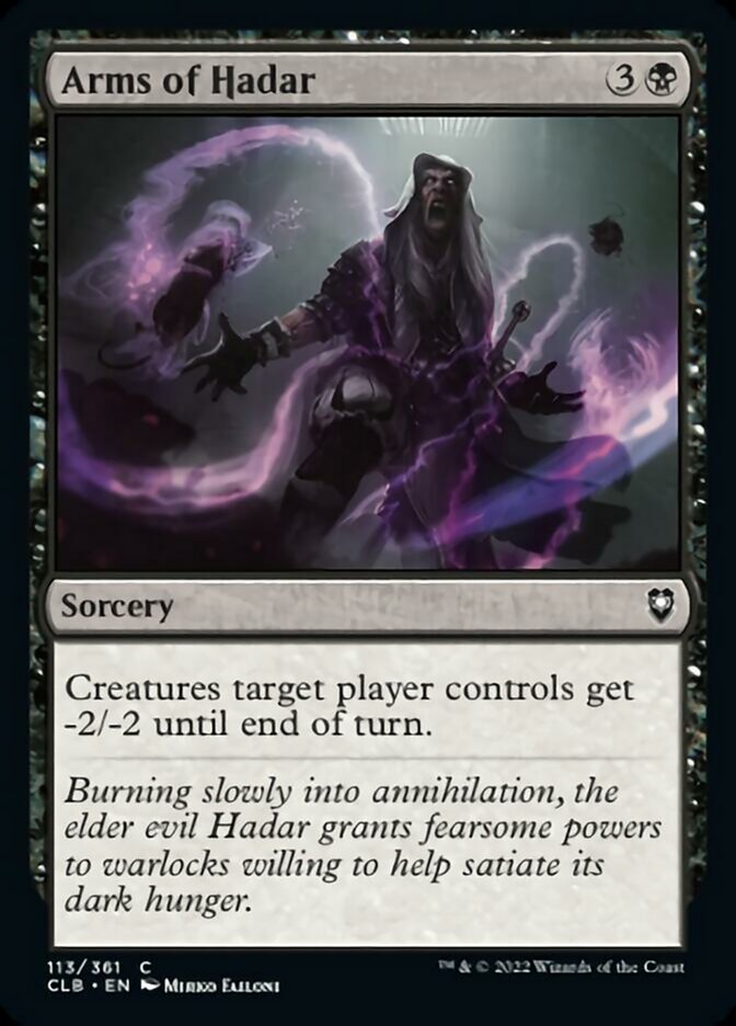 Arms of Hadar [Commander Legends: Battle for Baldur's Gate] | Good Games Cannington