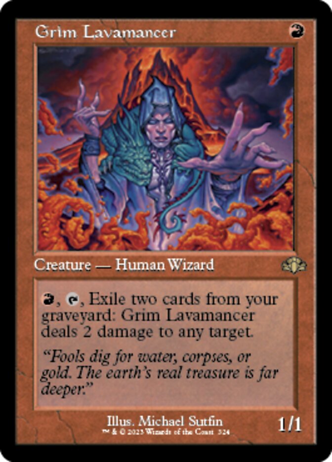 Grim Lavamancer (Retro) [Dominaria Remastered] | Good Games Cannington