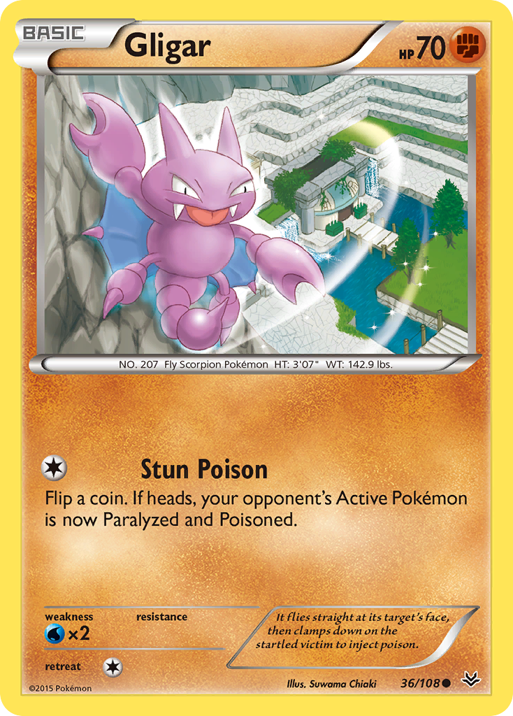 Gligar (36/108) [XY: Roaring Skies] | Good Games Cannington