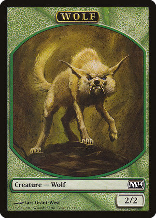 Wolf Token [Magic 2014 Tokens] | Good Games Cannington