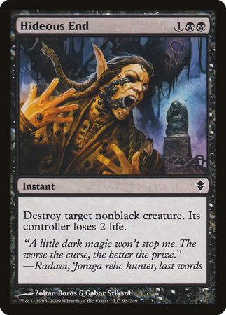 Hideous End [Zendikar] | Good Games Cannington