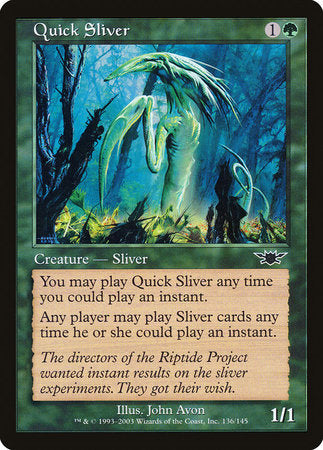 Quick Sliver [Legions] | Good Games Cannington