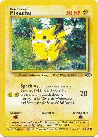 Pikachu (60/64) [Jungle Unlimited] | Good Games Cannington