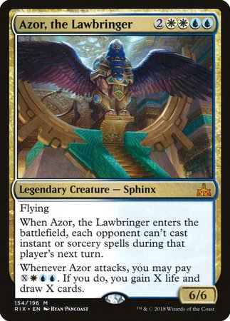 Azor, the Lawbringer [Rivals of Ixalan] | Good Games Cannington