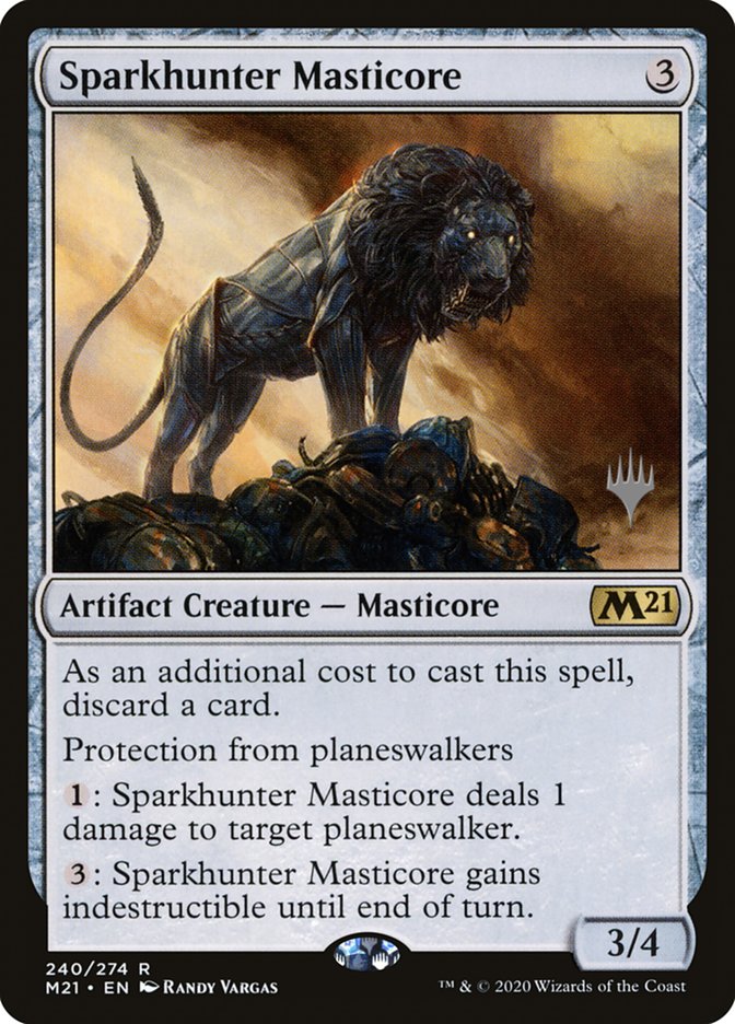 Sparkhunter Masticore (Promo Pack) [Core Set 2021 Promos] | Good Games Cannington