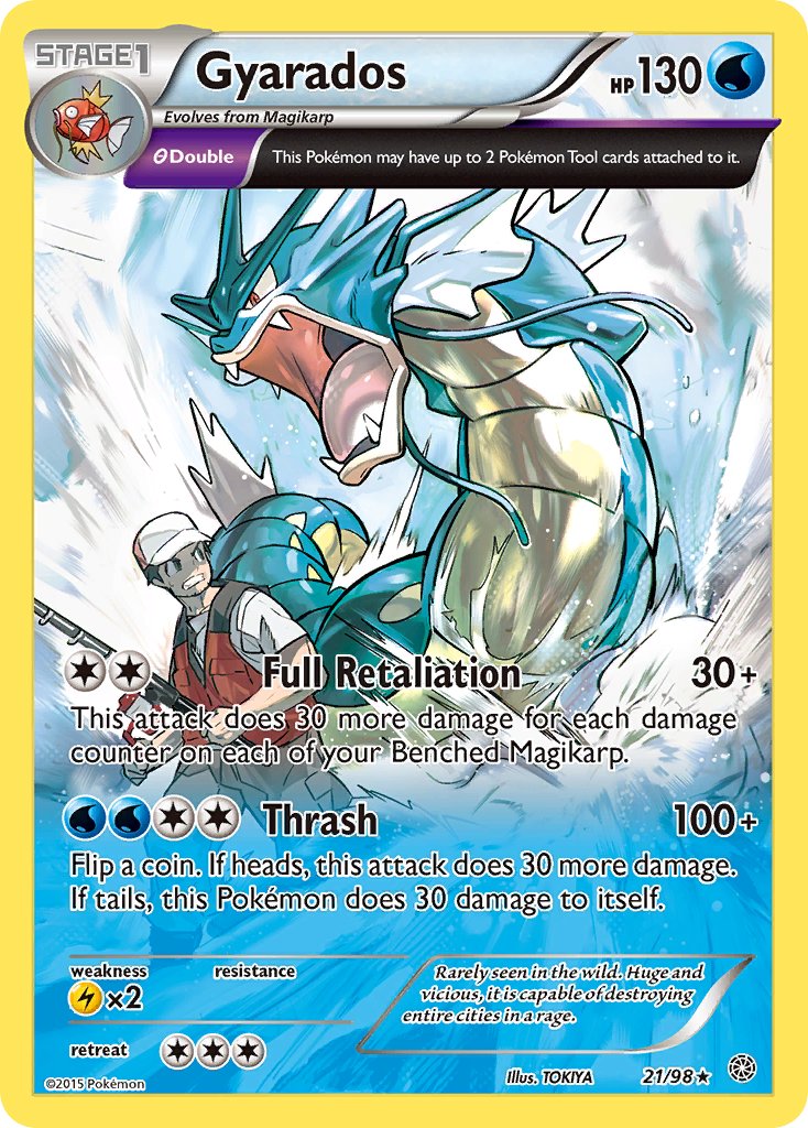Gyarados (21/98) (Theme Deck Exclusive) [XY: Ancient Origins] | Good Games Cannington
