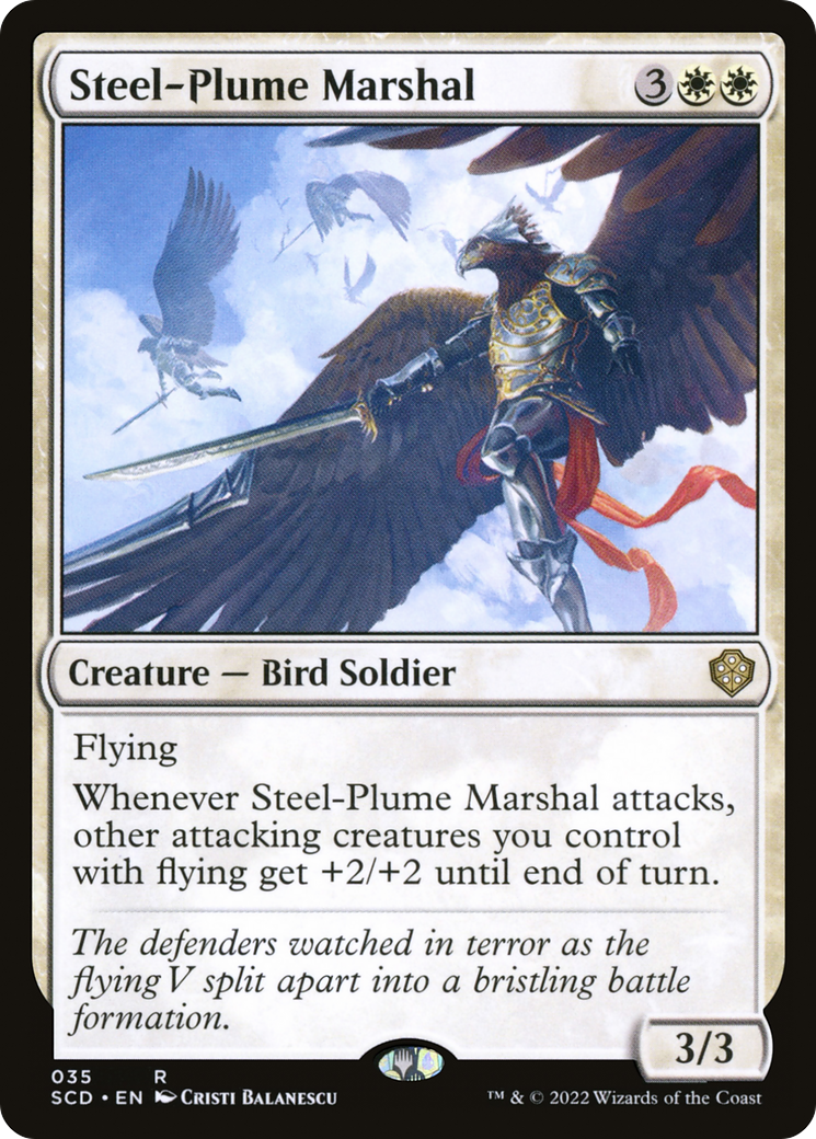 Steel-Plume Marshal [Starter Commander Decks] | Good Games Cannington