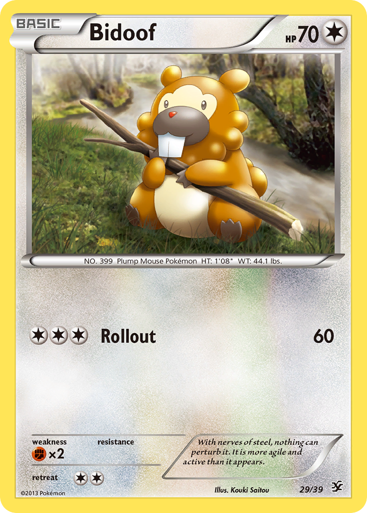Bidoof (29/39) [XY: Kalos Starter Set] | Good Games Cannington