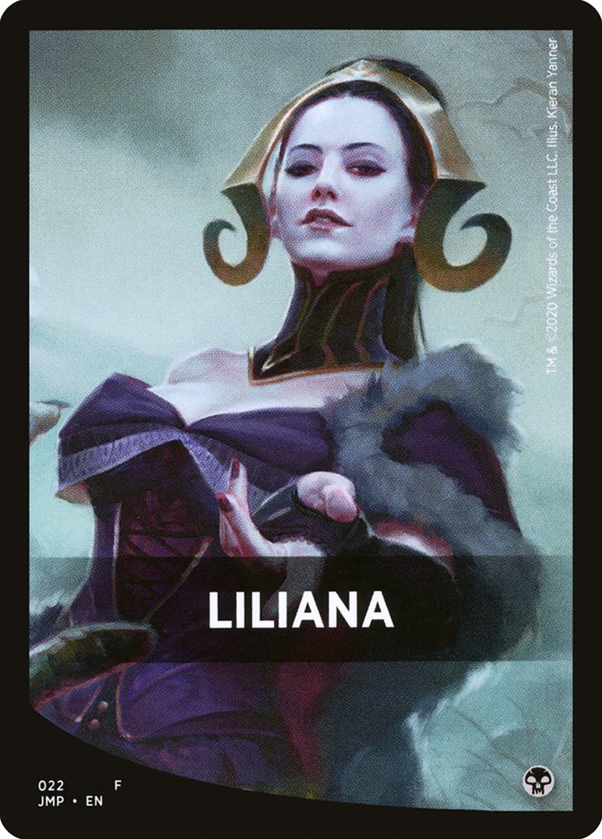 Liliana Theme Card [Jumpstart Front Cards] | Good Games Cannington