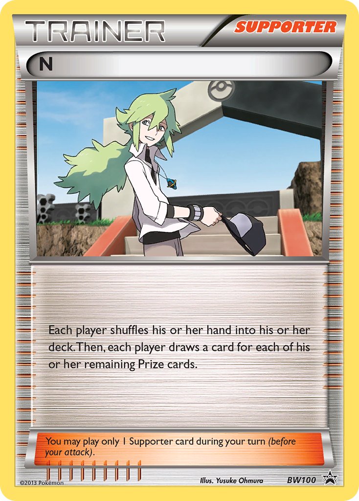 N (BW100) (Battle Arena Deck Exclusive) [Black & White: Black Star Promos] | Good Games Cannington