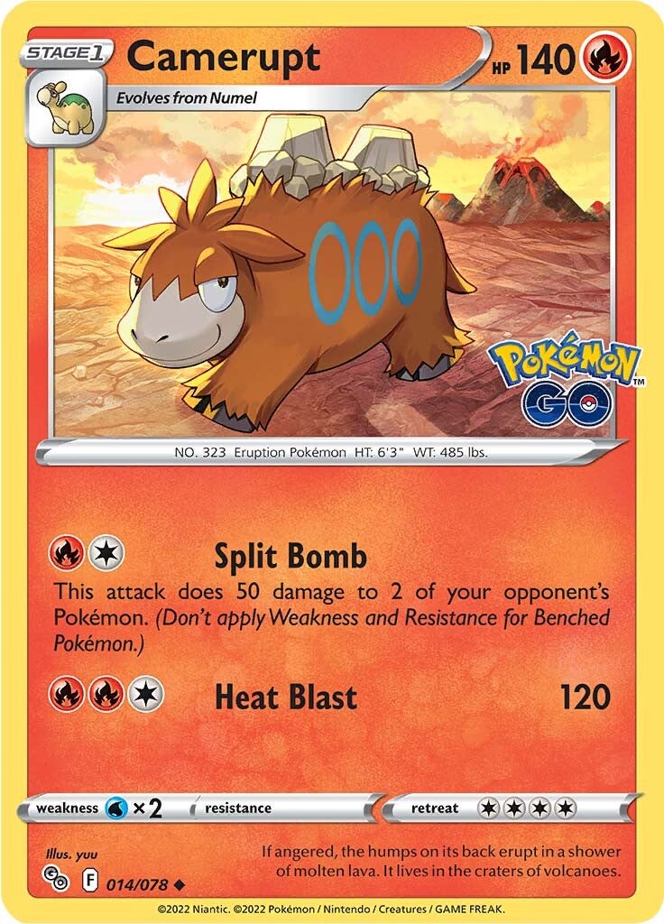 Camerupt (014/078) [Pokémon GO] | Good Games Cannington