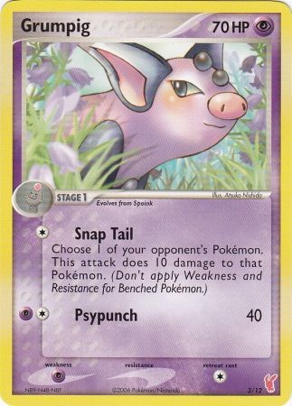 Grumpig (3/12) [EX: Trainer Kit 2 - Plusle] | Good Games Cannington
