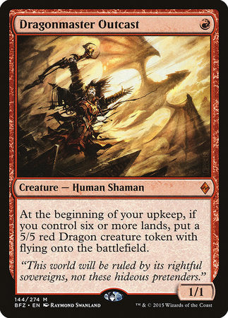 Dragonmaster Outcast [Battle for Zendikar] | Good Games Cannington
