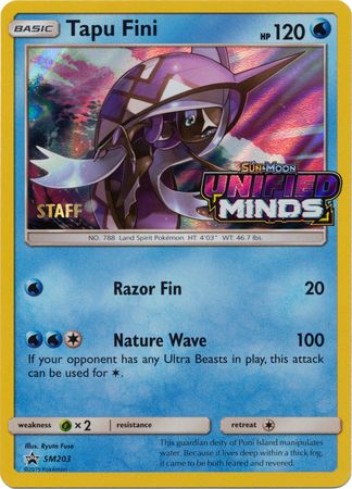 Tapu Fini (SM203) (Staff Prerelease Promo) [Sun & Moon: Black Star Promos] | Good Games Cannington