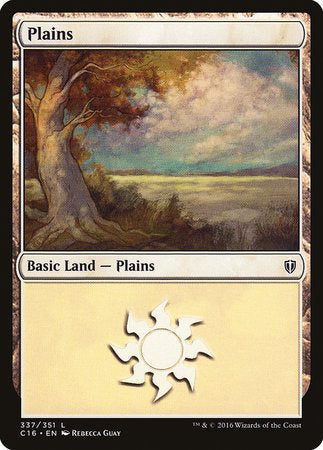 Plains (337) [Commander 2016] | Good Games Cannington