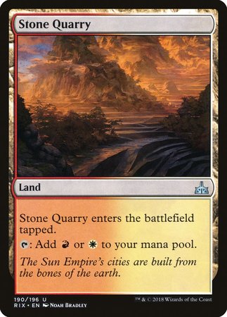 Stone Quarry [Rivals of Ixalan] | Good Games Cannington