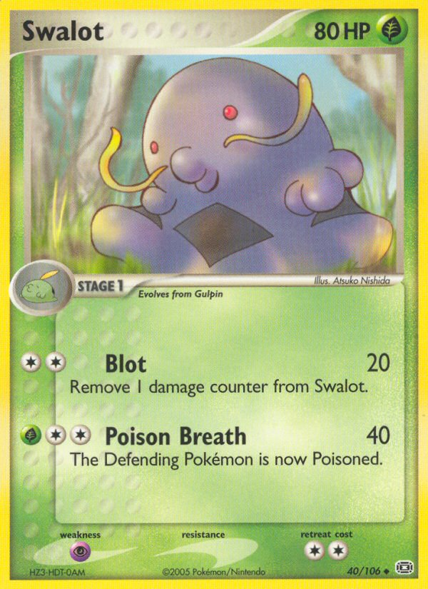 Swalot (40/106) [EX: Emerald] | Good Games Cannington