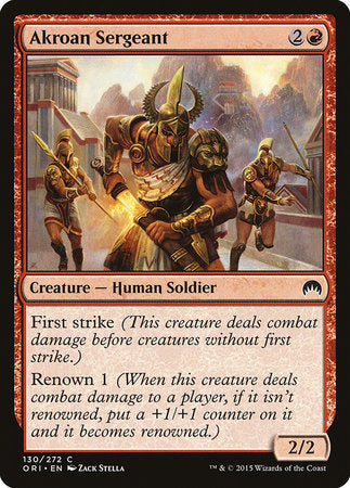 Akroan Sergeant [Magic Origins] | Good Games Cannington