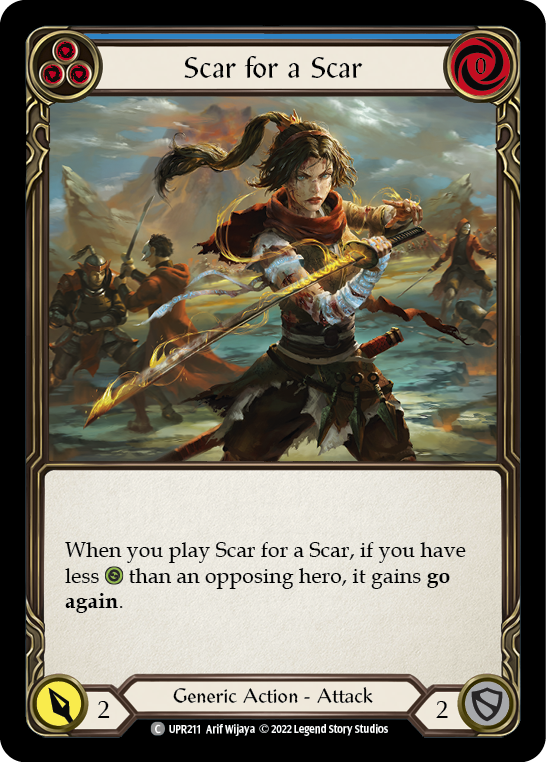 Scar for a Scar (Blue) [UPR211] (Uprising) | Good Games Cannington