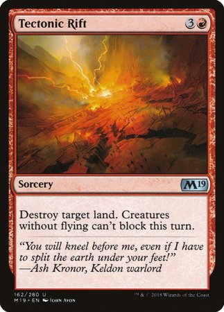 Tectonic Rift [Core Set 2019] | Good Games Cannington