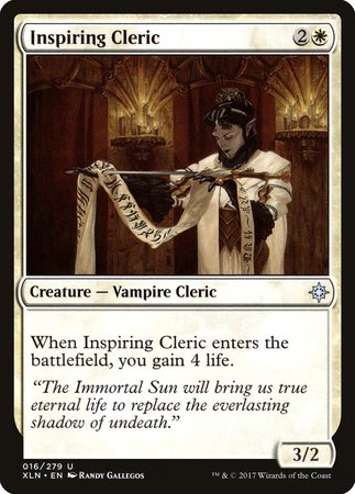 Inspiring Cleric [Ixalan] | Good Games Cannington