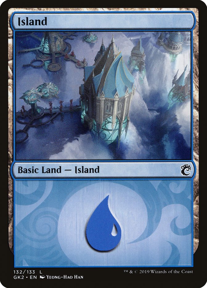 Island (132) [Ravnica Allegiance Guild Kit] | Good Games Cannington