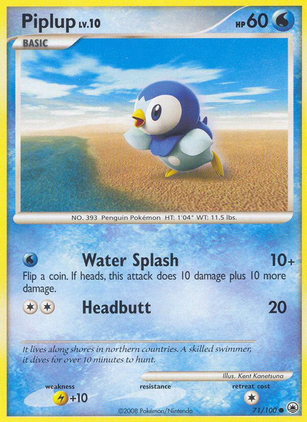 Piplup (71/100) [Diamond & Pearl: Majestic Dawn] | Good Games Cannington