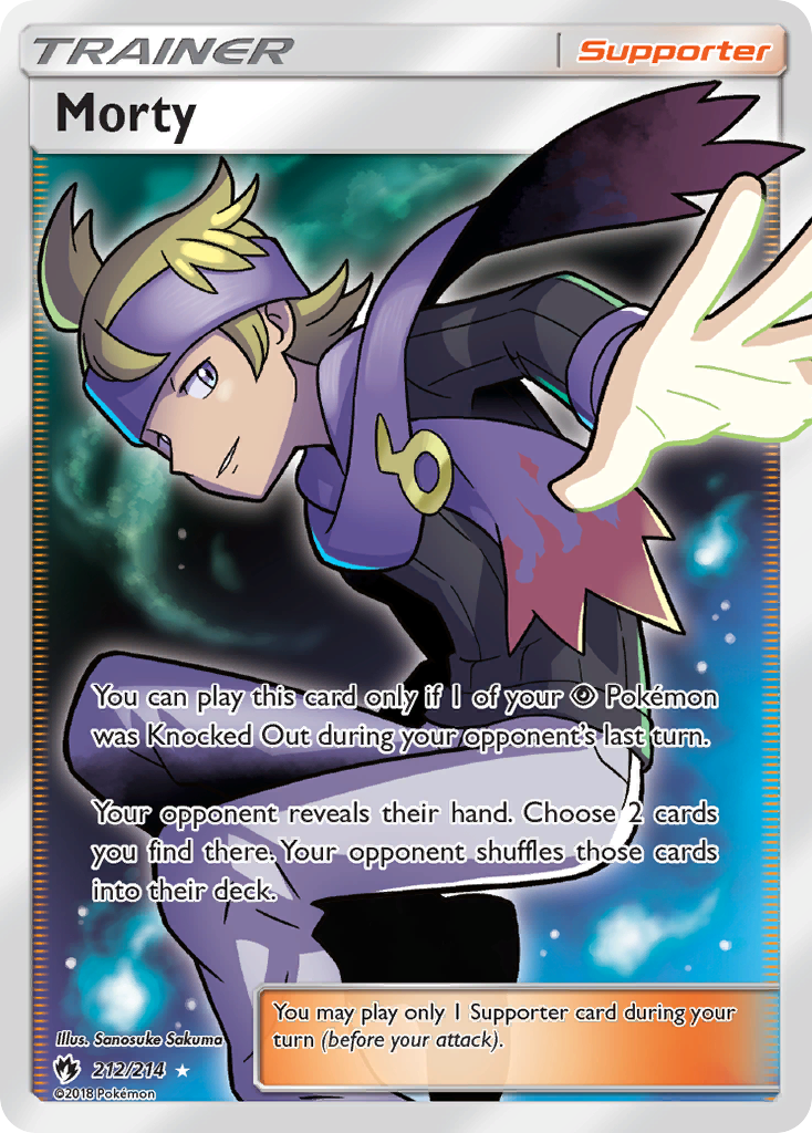 Morty (212/214) [Sun & Moon: Lost Thunder] | Good Games Cannington