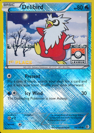 Delibird (38/149) (League Promo 1st Place) [Black & White: Boundaries Crossed] | Good Games Cannington