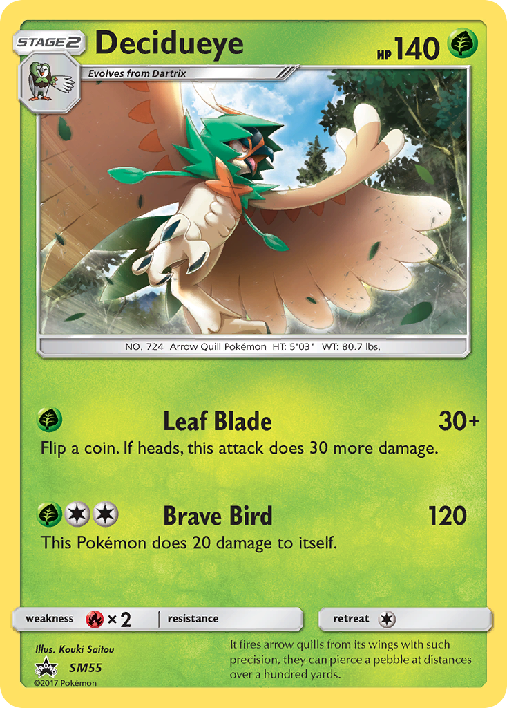 Decidueye (SM55) [Sun & Moon: Black Star Promos] | Good Games Cannington