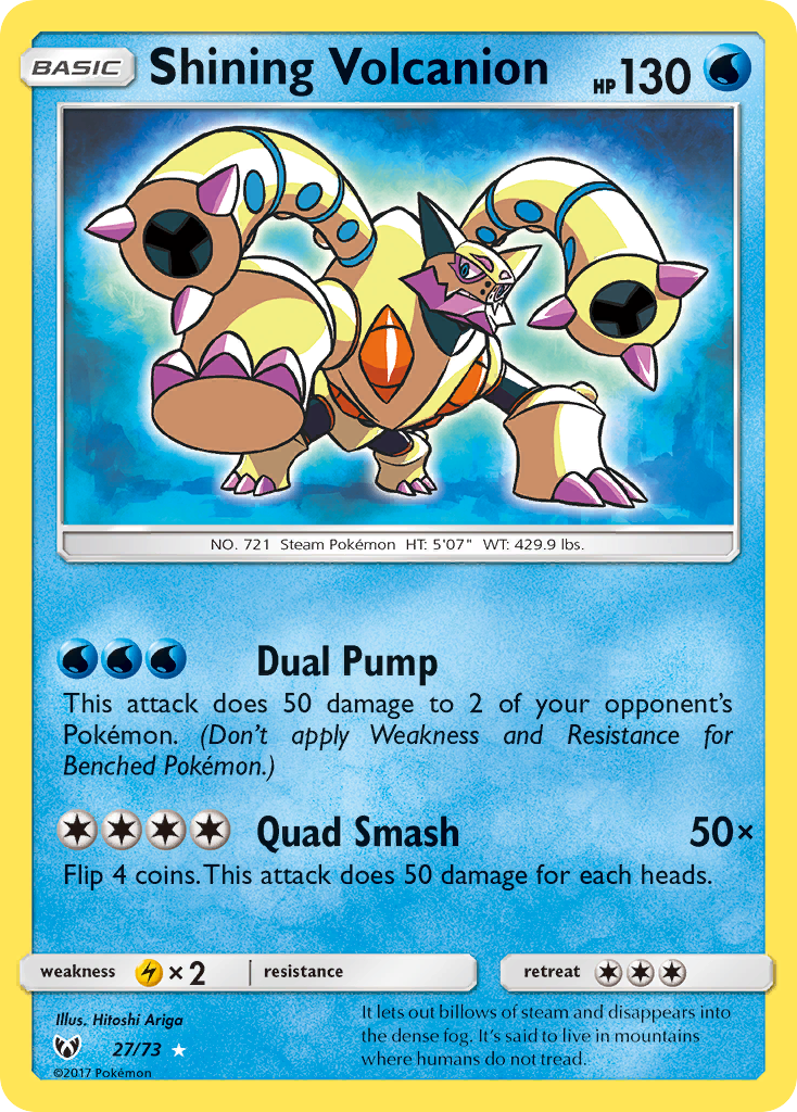 Shining Volcanion (27/73) [Sun & Moon: Shining Legends] | Good Games Cannington