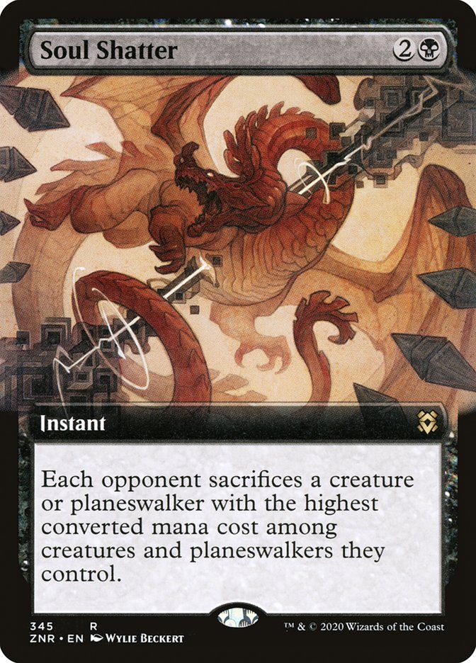 Soul Shatter (Extended Art) [Zendikar Rising] | Good Games Cannington