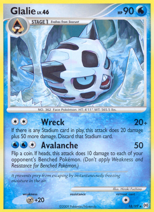 Glalie (18/99) [Platinum: Arceus] | Good Games Cannington