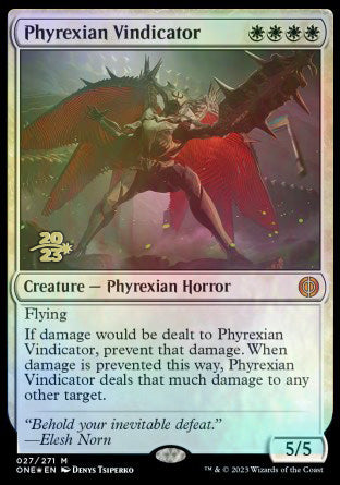 Phyrexian Vindicator [Phyrexia: All Will Be One Prerelease Promos] | Good Games Cannington
