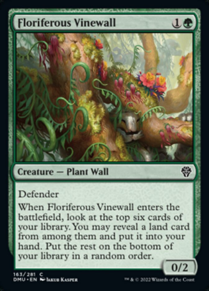Floriferous Vinewall [Dominaria United] | Good Games Cannington