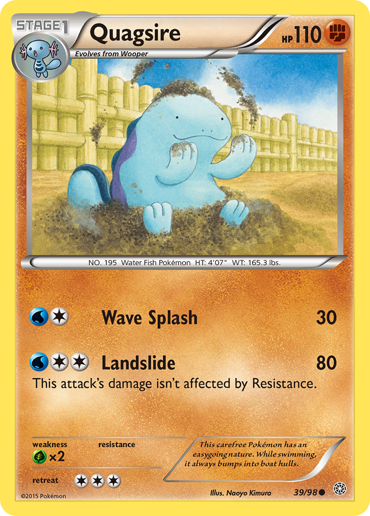 Quagsire (39/98) [XY: Ancient Origins] | Good Games Cannington