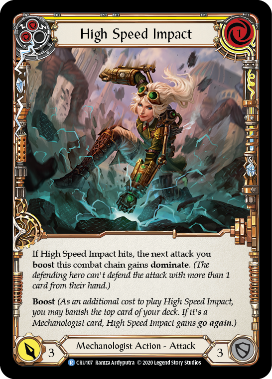 High Speed Impact (Yellow) [CRU107] 1st Edition Normal | Good Games Cannington