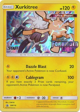 Xurkitree (SM116) (Staff Prerelease Promo) [Sun & Moon: Black Star Promos] | Good Games Cannington