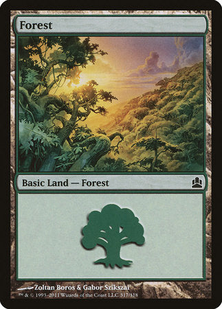 Forest (317) [Commander 2011] | Good Games Cannington