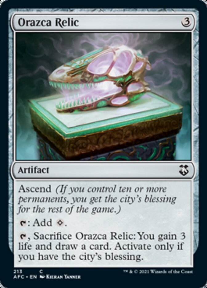Orazca Relic [Dungeons & Dragons: Adventures in the Forgotten Realms Commander] | Good Games Cannington