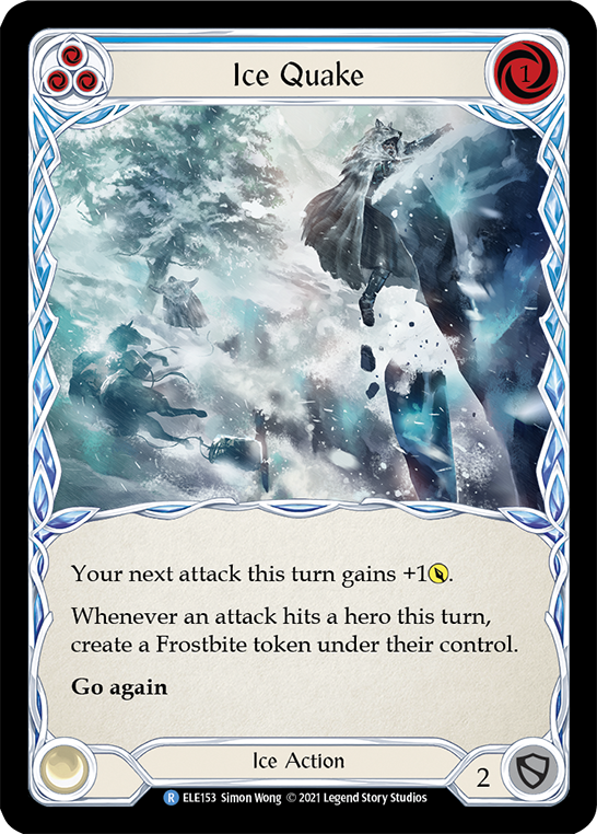 Ice Quake (Blue) [ELE153] (Tales of Aria)  1st Edition Normal | Good Games Cannington