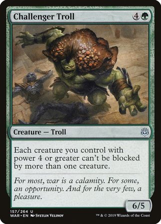 Challenger Troll [War of the Spark] | Good Games Cannington