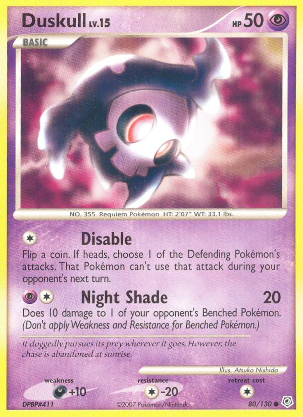 Duskull (80/130) [Diamond & Pearl: Base Set] | Good Games Cannington