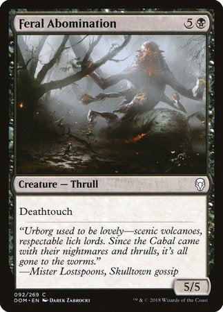 Feral Abomination [Dominaria] | Good Games Cannington