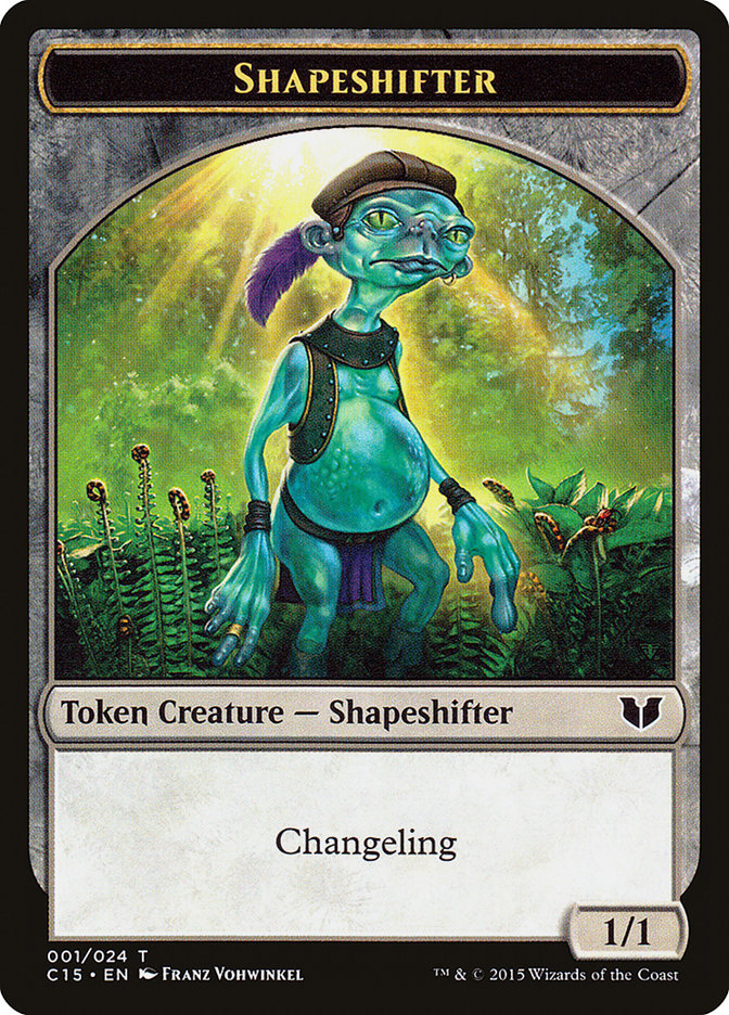 Shapeshifter // Shapeshifter Double-Sided Token [Commander 2015 Tokens] | Good Games Cannington