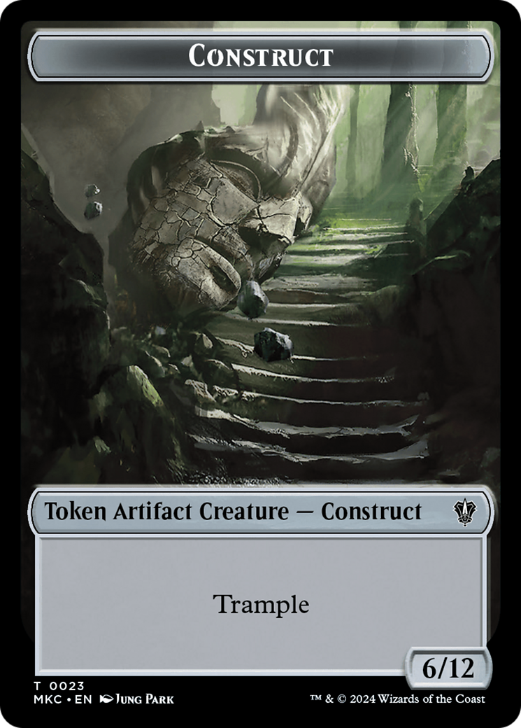 Construct // Soldier Double-Sided Token [Murders at Karlov Manor Commander Tokens] | Good Games Cannington