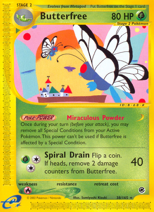 Butterfree (38/165) [Expedition: Base Set] | Good Games Cannington